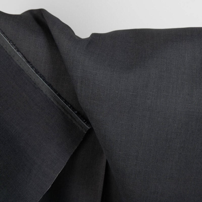 dark grey linen fabric, 150cm