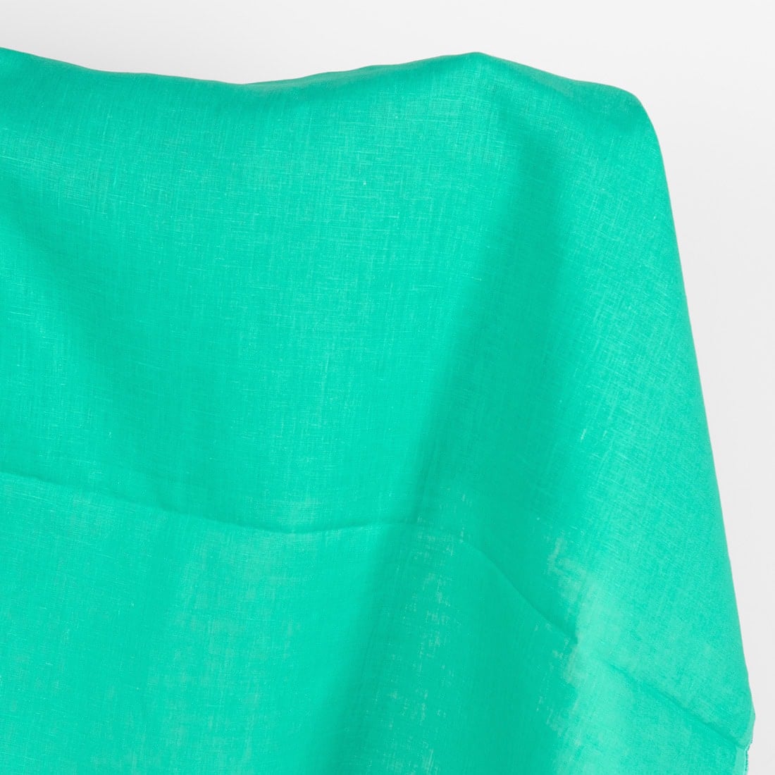 Pure linen fabric in green
