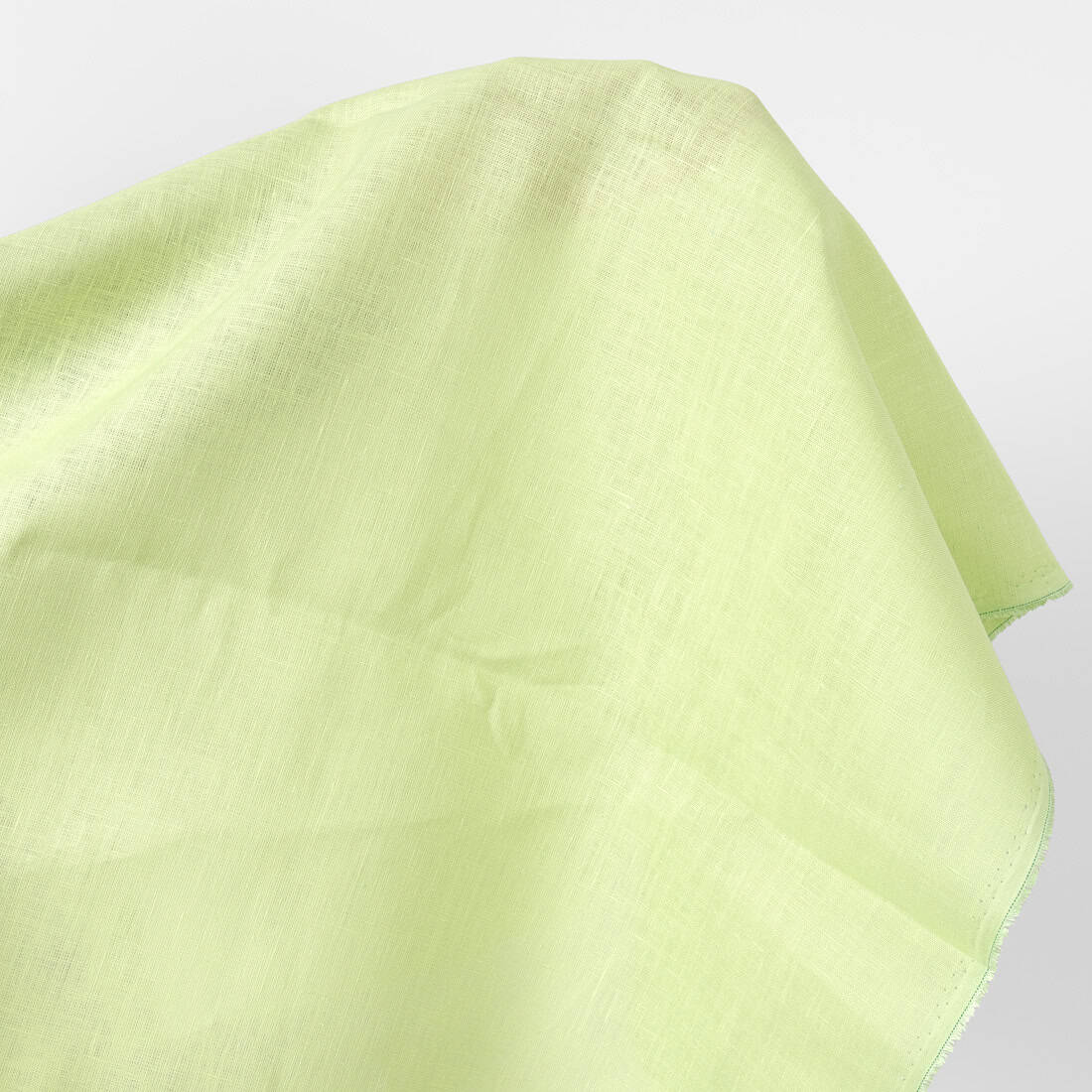 Linen fabric pale green