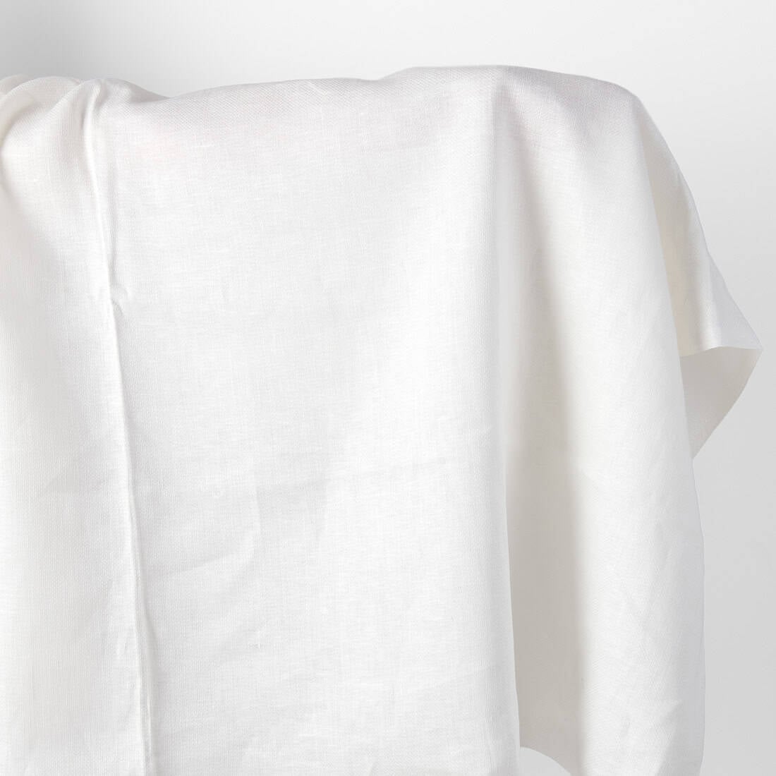 Linen fabric off-white small diamonds