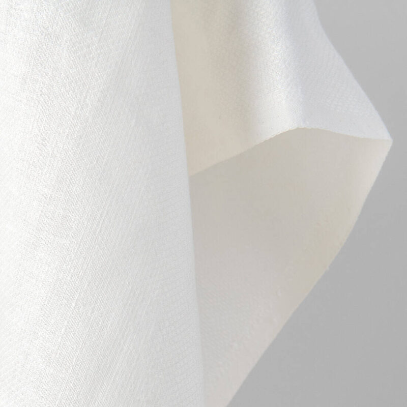 Linen fabric off-white small diamonds, pure linen